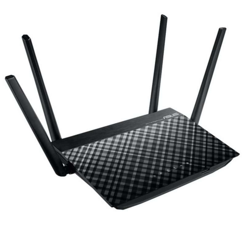 Маршрутизатор ASUS RT-AC58U Двухдиапазонный маршрутизатор AC1200, Gigabit LANx4, USB 3.0 x1 3G/4G/Printer server 4x5dbi (Dual Band)