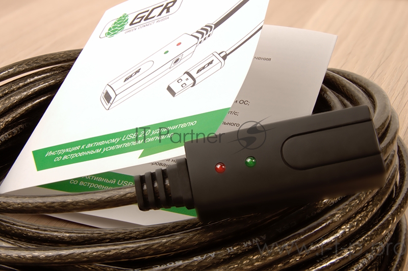 Greenconnect Удлинитель USB 2.0 с 2-мя акивными усилителями сигнала 15.0m Premium, AM/AF 24/22 AWG экран, армированный, морозостойкий, разъём для доп.питания, GCR-UEC3M21-BD2S-15.0m Greenconnect Удлинитель USB 2.0 с 2-мя акивными усилителями сигнала