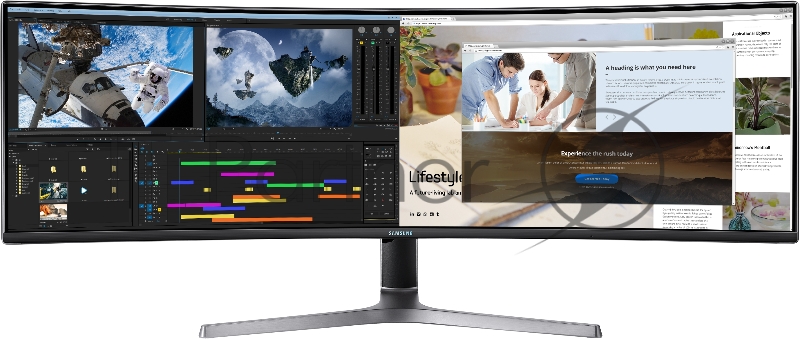Монитор Samsung 48.8 C49RG90SSI VA 5120x1440 120Hz FreeSync 600cd/m2 16:9