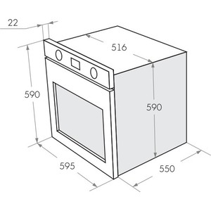 Духовой шкаф Электрический Maunfeld AEOC.575B черный