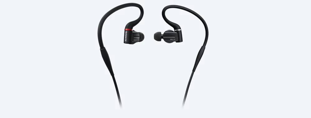 Наушники вкладыши Sony XBA-Z5 1.2м черный проводные (в ушной раковине)