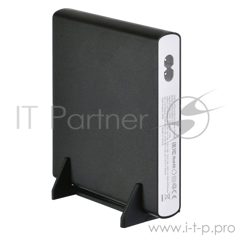 Сетевое зарядное устройство CЗУ (ACD-P904U-V1B) 90Вт, Сетевое ЗУ 4xUSB 1PD+3QC, 3.6~20В/4.35А(max) RTL {20}