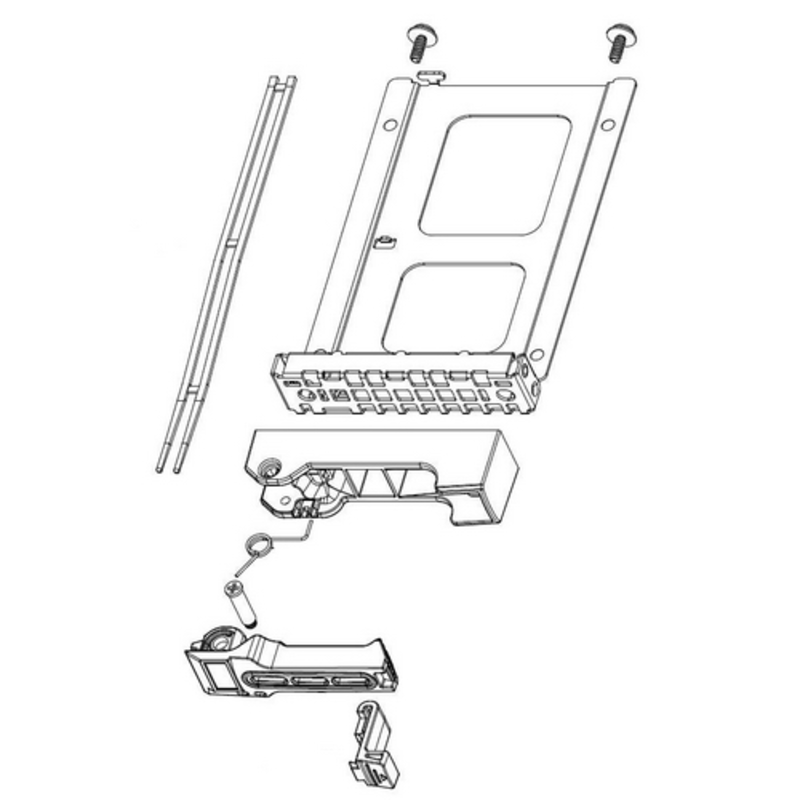 Лоток для установки накопителей 2.5 HDD/SSD в корпус 1U и выше 2.5 HDD TRAY NARROW /BULK PACK