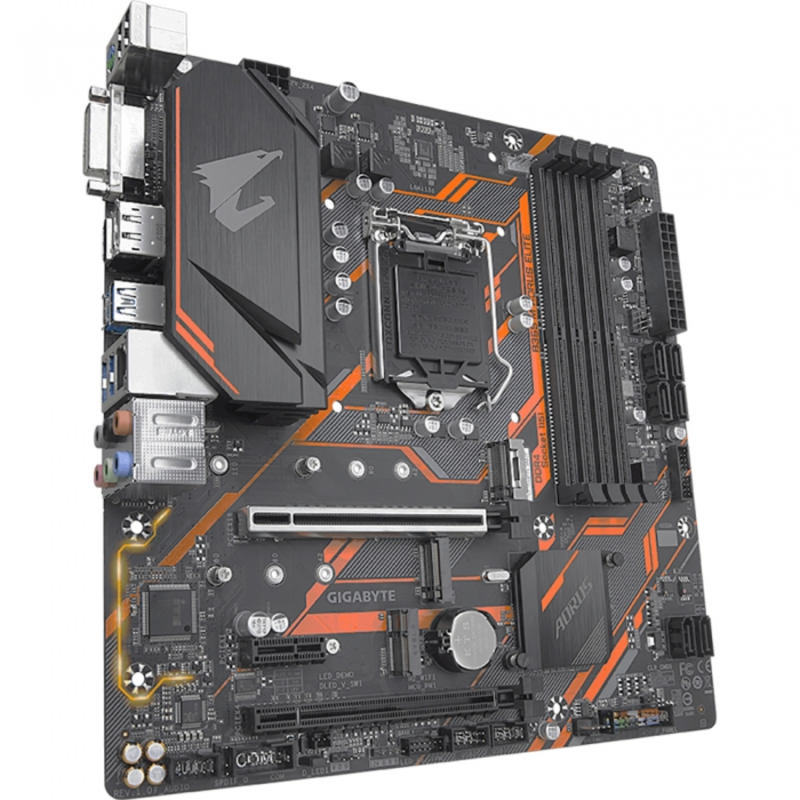 Материнская плата B365 M AORUS ELITE, Socket 1151, Intel®B365, 4xDDR4-2666, DVI-D+HDMI+DP, 2xPCI-Ex16, 1xPCI-Ex1, 6xSATA3(RAID 0/1/5/10), 2xM.2, 8 Ch Audio, GLan, (2+4)xUSB2.0, (3+2)xUSB3.1, 1xUSB3.1 Type-C™, 1xPS/2, mATX, OEM