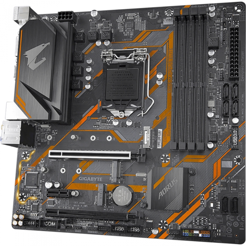 Материнская плата B365 M AORUS ELITE, Socket 1151, Intel®B365, 4xDDR4-2666, DVI-D+HDMI+DP, 2xPCI-Ex16, 1xPCI-Ex1, 6xSATA3(RAID 0/1/5/10), 2xM.2, 8 Ch Audio, GLan, (2+4)xUSB2.0, (3+2)xUSB3.1, 1xUSB3.1 Type-C™, 1xPS/2, mATX, OEM