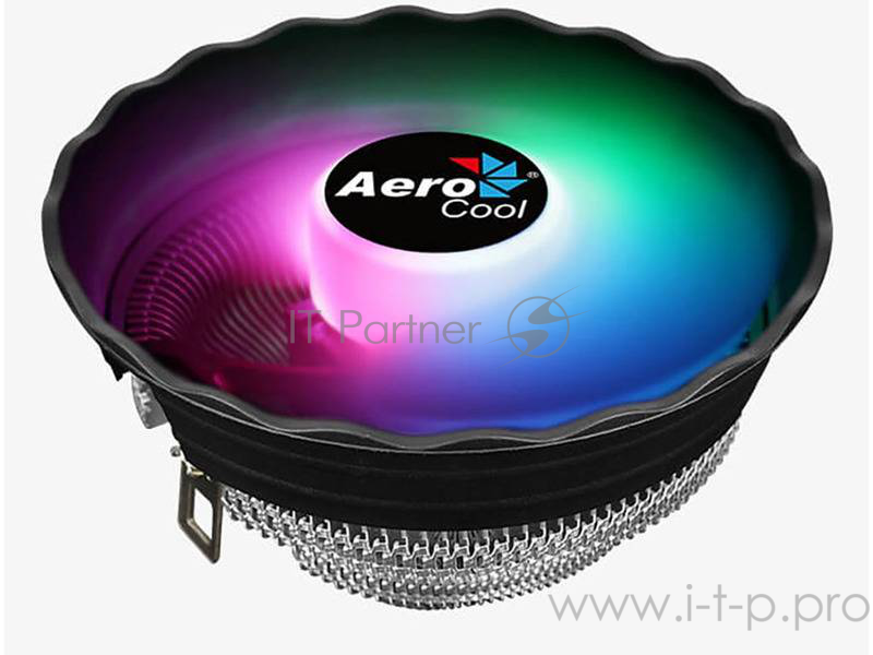 Кулер CPU Aerocool Air Frost Plus (универсальный, 110W, 24.2 dB, 1500 rpm, 120мм, 3pin, подсветка, алюминий) RTL
