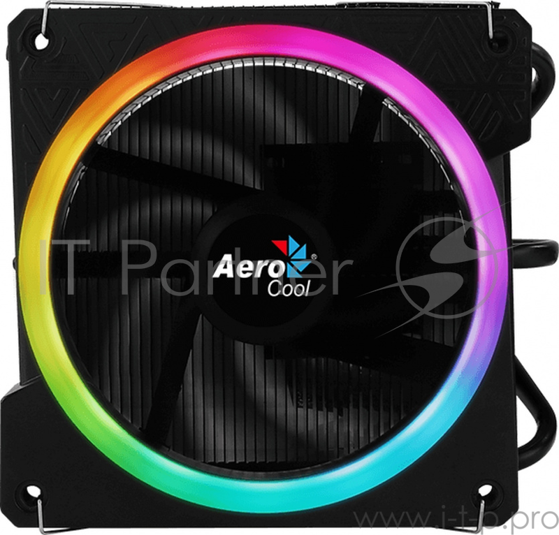 Кулер CPU Aerocool Cylon 3 (универсальный, 125W, 13.3-24.3 dB, 600-1800 rpm, 120мм, 4pin, подсветка, медь+ алюминий) RTL