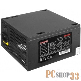 Блок питания 350W ExeGate 350PPE, ATX, SC, black, APFC, 12cm, 24p+4p, PCI-E, 5*SATA, 3*IDE, FDD + кабель 220V с защитой от выдергивания
