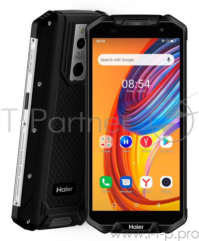 Смартфон Haier Titan T3 16Gb 2Gb черный моноблок 4G 2Sim 5.5 720x1440 Android 9 13Mpix WiFi NFC GPS GSM900/1800 GSM1900 TouchSc Ptotect MP3 microSD