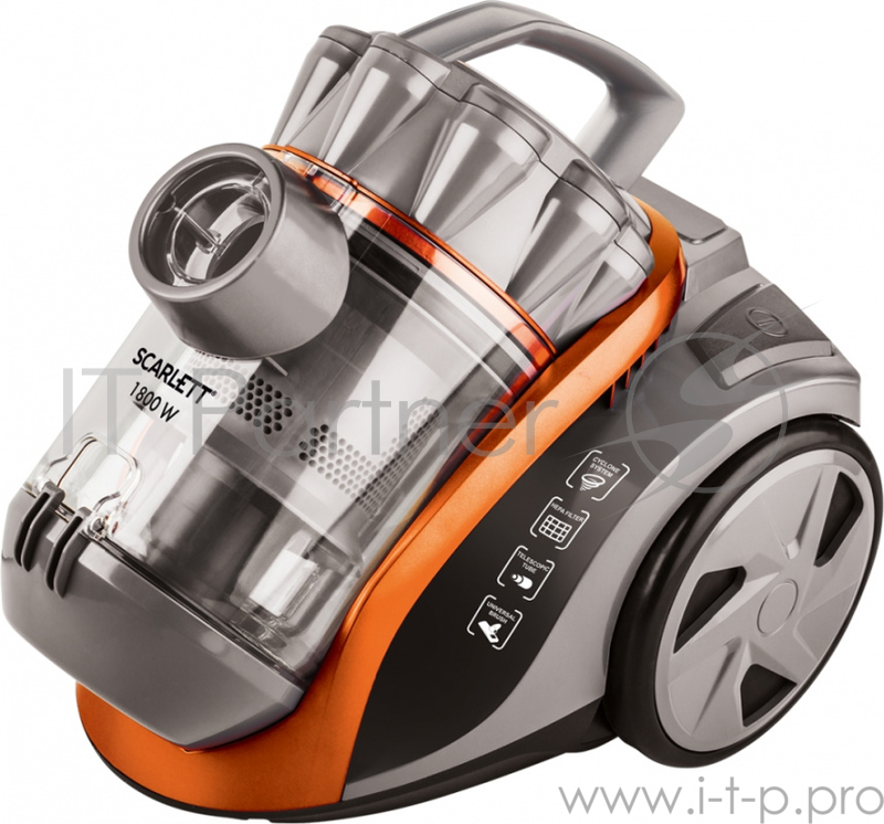 Пылесос Scarlett SC-VC80C60 1800Вт оранжевый/серый