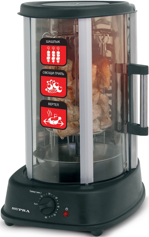 Шашлычница электрическая Supra VGS-2103 1500Вт черный