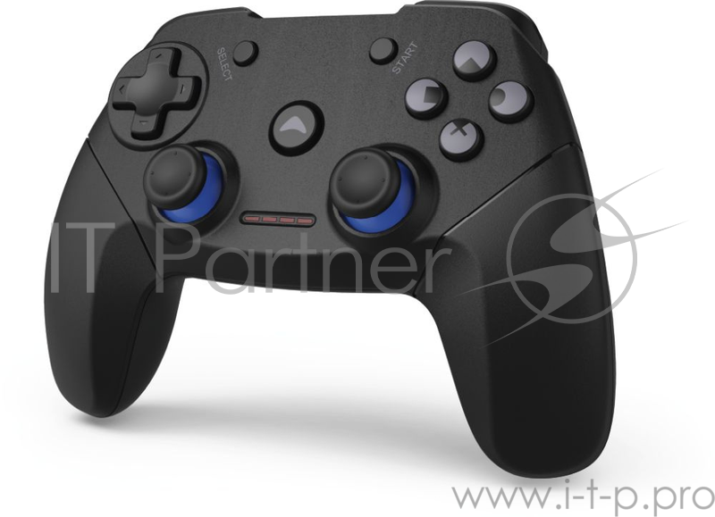 Геймпад Hama H-115435 черный/синий USB Беспроводной виброотдача