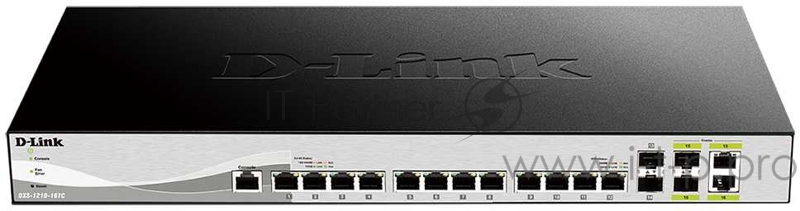Коммутатор D-Link DXS-1210-16TC 12x10G настраиваемый