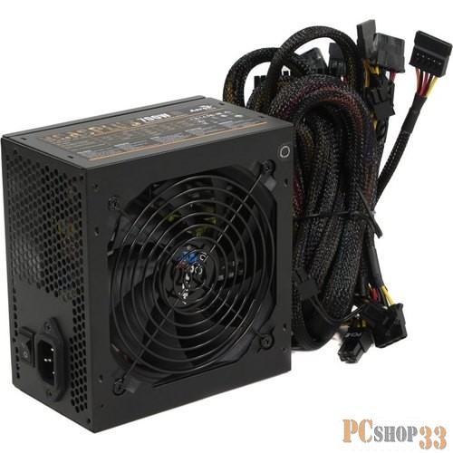 Блок питания Aerocool 700W Retail KCAS PLUS 700W ATX12V Ver.2.4, 80+ Bronze, fan 12cm, 550mm cable,