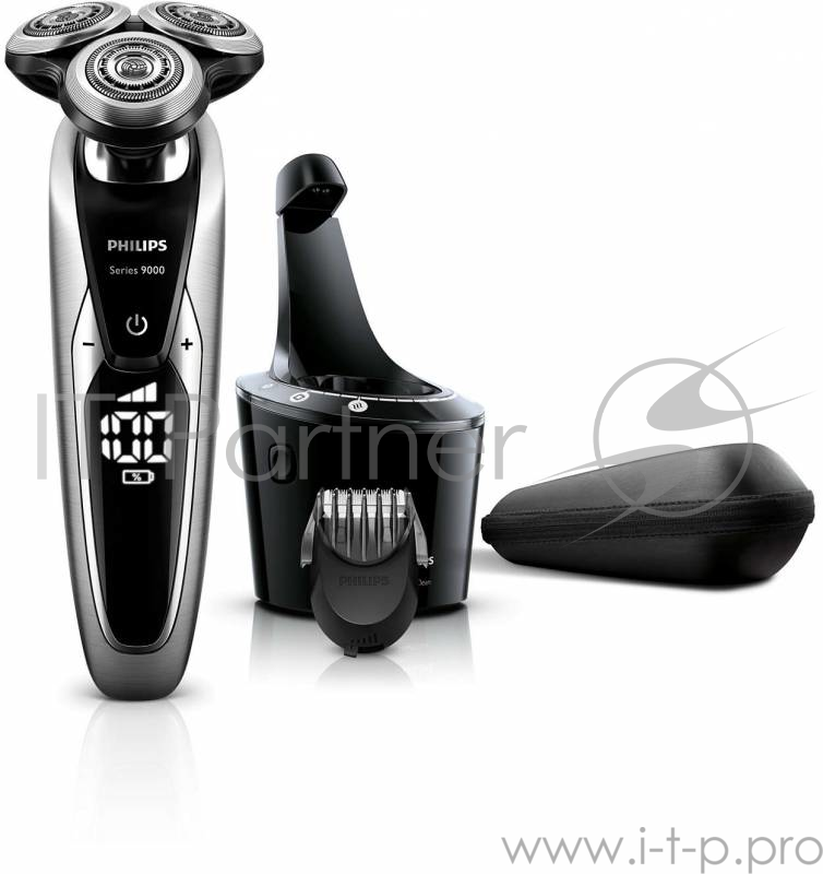 Бритва роторная Philips S9711/31 реж.эл.:3 питан.:аккум. черный