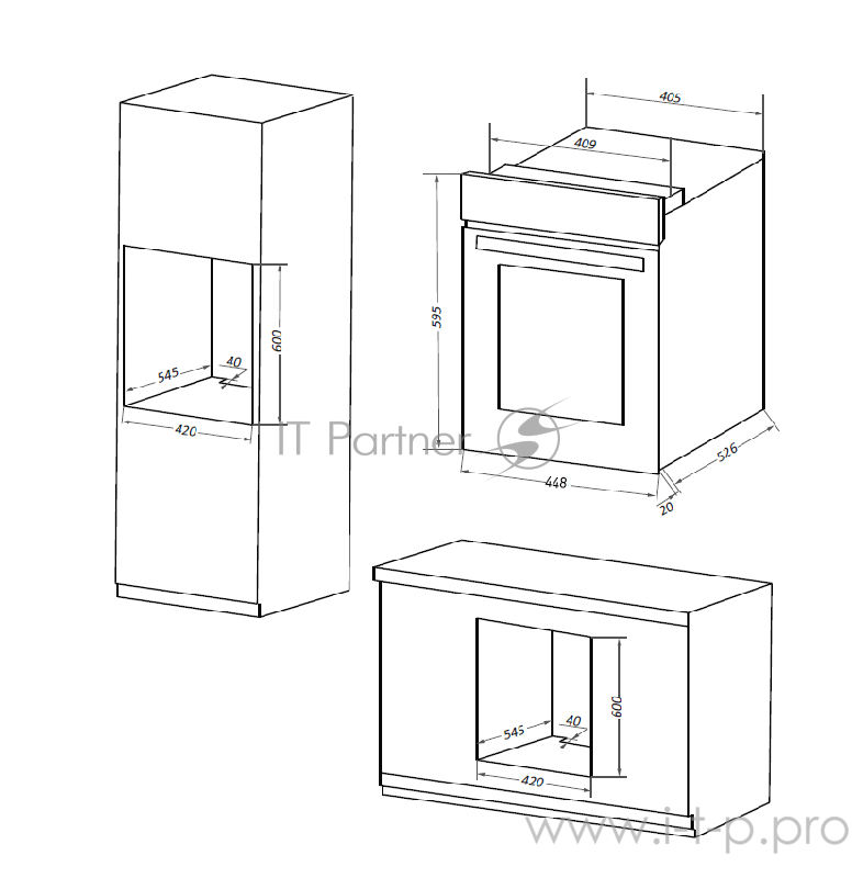 Шкаф духовой электрический MAUNFELD EOEM516W