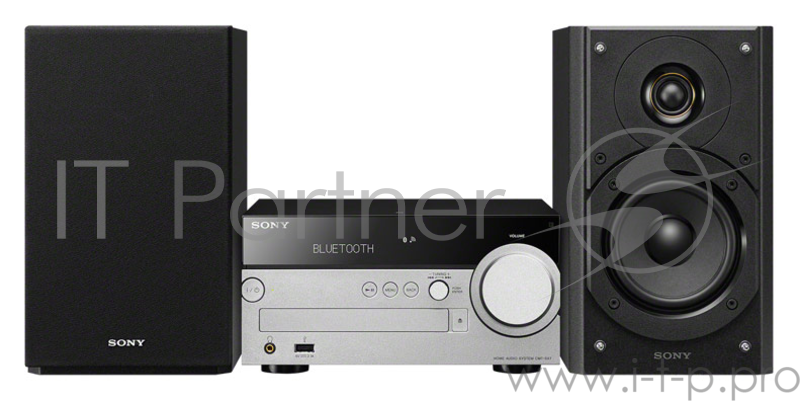 Микросистема Sony CMT-SX7 черный/серебристый 100Вт/CD/FM/USB/BT