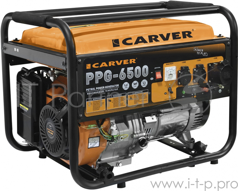 Генератор Carver PPG- 6500 5.5кВт