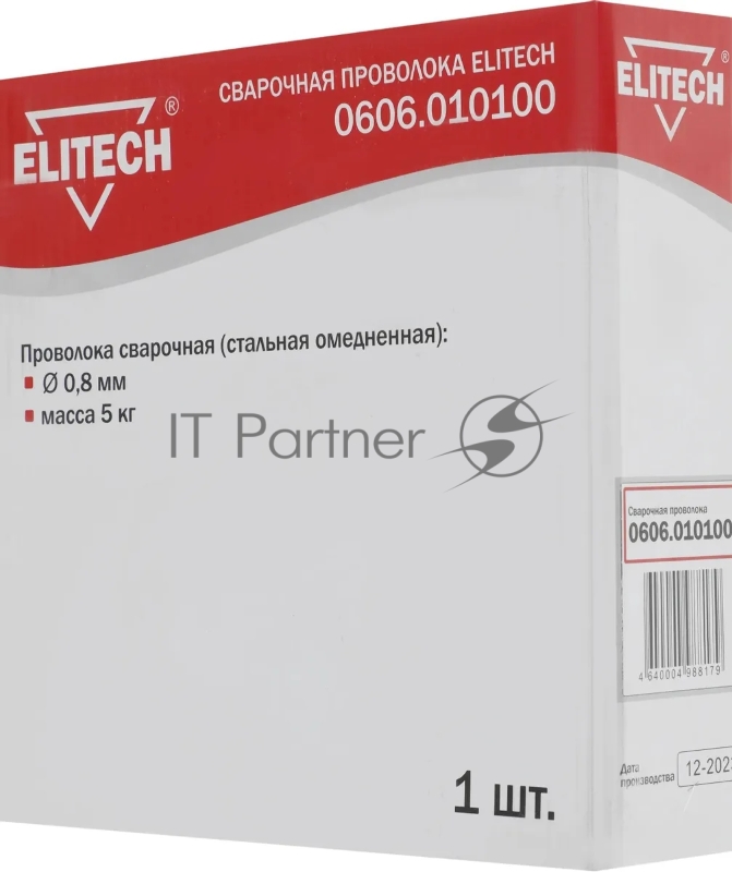 Проволока сварочная ELITECH 0606.010100 (стальная омедненная) 0.8мм масса 5кг