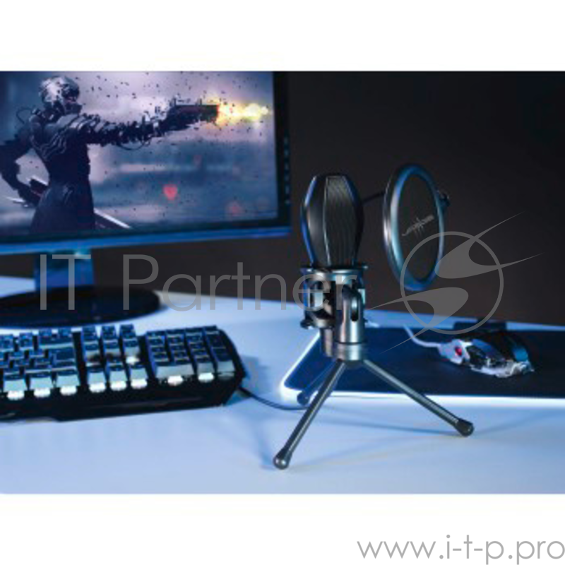 Микрофон проводной Hama URage MIC xStr3am Evolution 2м черный