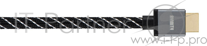 Кабель аудио-видео Avinity HDMI (m)/HDMI (m) 3м. Позолоченные контакты черный (00127173)