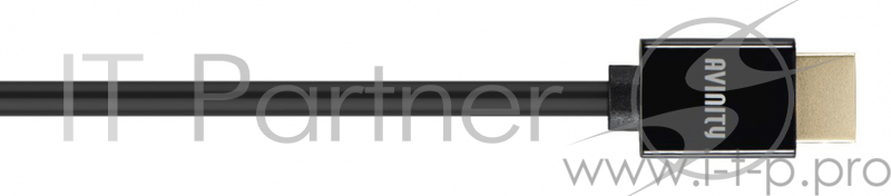 Кабель аудио-видео Avinity HDMI (m)/HDMI (m) 2м. Позолоченные контакты черный (00127168)