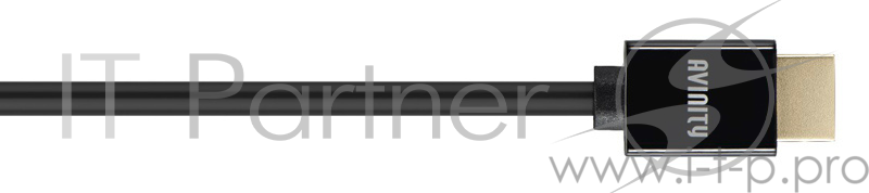 Кабель аудио-видео Avinity HDMI (m)/HDMI (m) 1м. Позолоченные контакты черный (00127167)