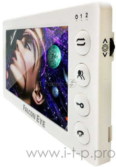 Видеодомофон Falcon Eye COSMO Plus дисплей 7 TFT механические кнопки подключение до 2-х вызывных панелей и до 2-х видеокамер OSD меню адресный и