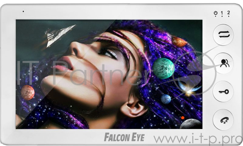 Видеодомофон Falcon Eye COSMO дисплей 7 TFT механические кнопки подключение до 2-х вызывных панелей OSD меню интерком до 4 мониторов питание AC