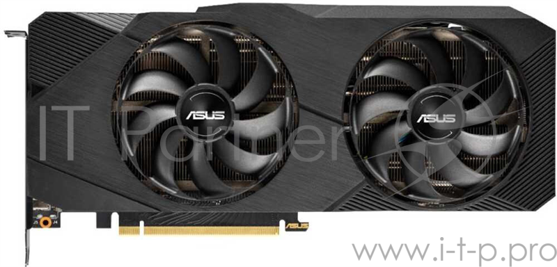 Видеокарта ASUS DUAL-RTX2070-O8G-EVO // RTX2070,HDMI*2,DP*2,DVI*1,8GD6 90YV0CN1-M0NA00
