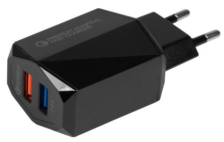 Сетевое зарядное устройство Jet.A UC-Z23 чёрный