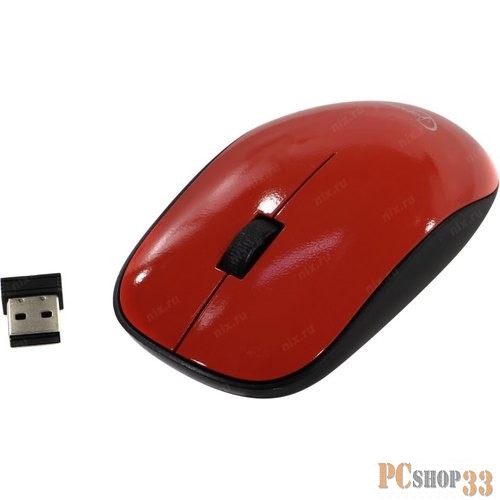 Мышь беспров. Gembird MUSW-111-CRL, коралловый, 2кн.+колесо-кнопка, 1200DPI, 2.4ГГц