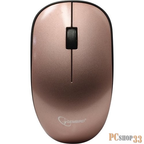 Мышь беспров. Gembird MUSW-111-RG, розовое золото, 2кн.+колесо-кнопка, 1200DPI, 2.4ГГц