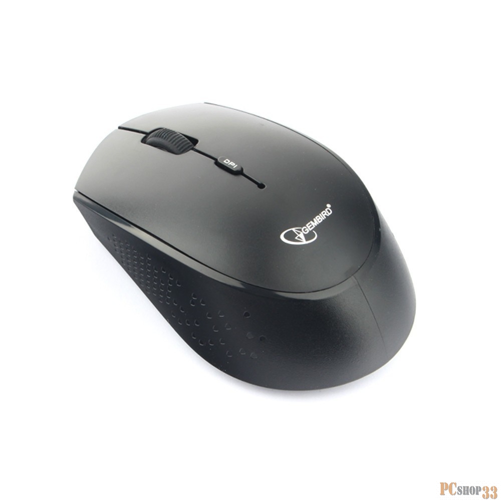 Мышь беспров. Gembird MUSW-351, Bluetooth v.3.0, черный, встроенный аккумулятор, 3 кнопки+колесо-кнопка, 1600 DPI, блистер