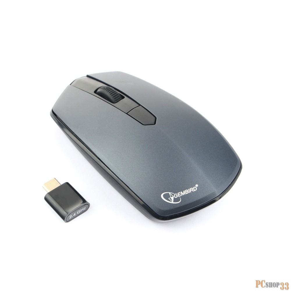 Мышь беспров. Gembird MUSW-353, 2,4 Гц, Type-C, черный/т.синий, 3 кнопки+колесо-кнопка, 1600 DPI, блистер