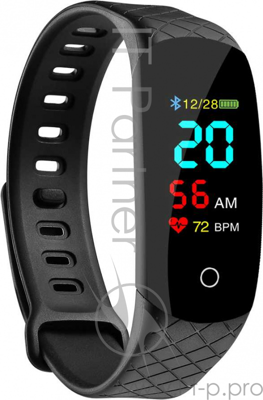 Фитнес-трекер Jet Sport FT-4CH TFT корп.:черный рем.:черный (FT-4CH BLACK)