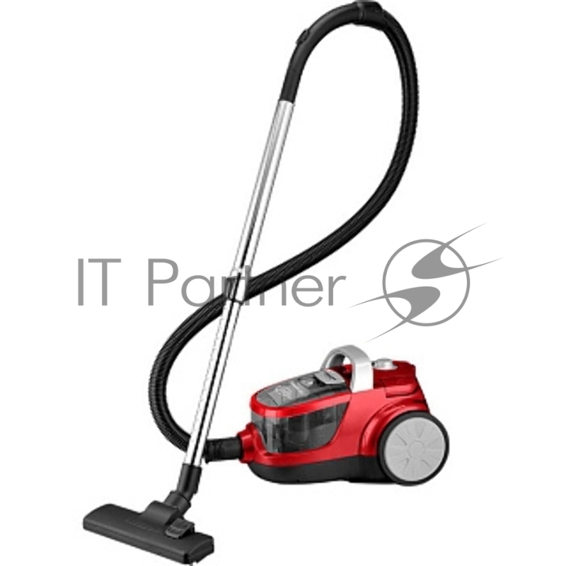 Пылесос DELTA LUX DL-0836 СУПЕР-ЦИКЛОН красный: 2600Вт, регулир. мощности, мощн. всасыв. 450 Вт (1)