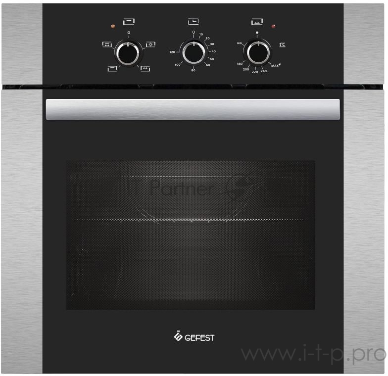 Духовой шкаф Газовый Gefest ДГЭ 621-01 Н3 нержавеющая сталь