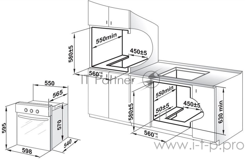 Духовой шкаф Газовый Gefest ДГЭ 621-01 Н3 нержавеющая сталь