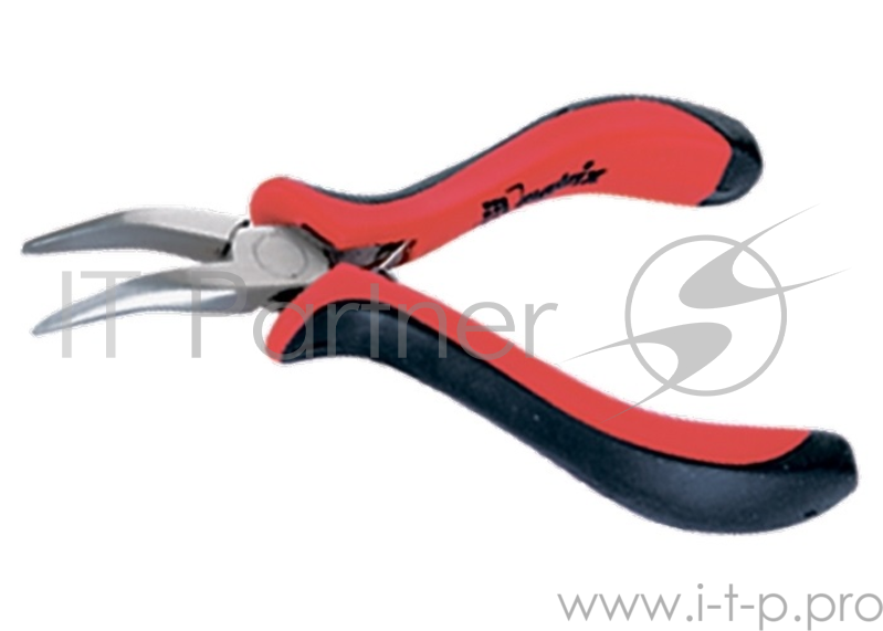 Утконосы MATRIX 17462 длинногубцы black nickel 200мм изогнутые двухкомпонентные рукоятки