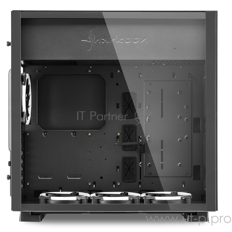 Sharkoon PURE STEEL RGB led игровой корпус чёрный (ATX, закаленное стекло, fan 3x120 мм + 1x120 мм, 2xUSB 3.0, audio)