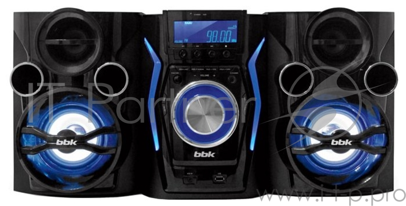 Минисистема BBK AMS110BT черный/темно-синий 120Вт/CD/CDRW/FM/USB/BT