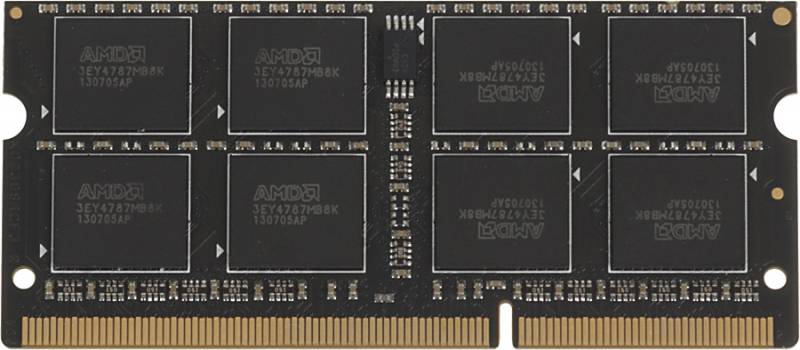Память SO-DIMM DDR3 AMD 8Gb 1866MHz R738G1869S2S-UO OEM PC3-14900 CL13 204-pin 1.5В