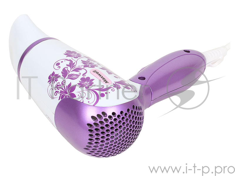 Фен Maxwell MW-2006(PK) розовый, 1400 Вт, 2 скорости