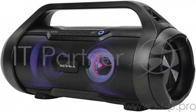 Аудиомагнитола Supra BTS-680 черный 50Вт/MP3/FM(dig)/USB/BT/microSD