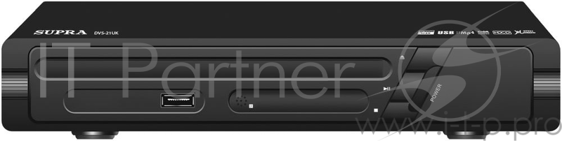 Плеер DVD Supra DVS-21U черный ПДУ