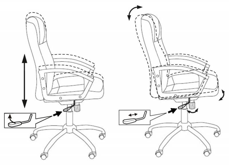 Кресло руководителя Бюрократ T-800N/BLACK черный кожа крестовина хром
