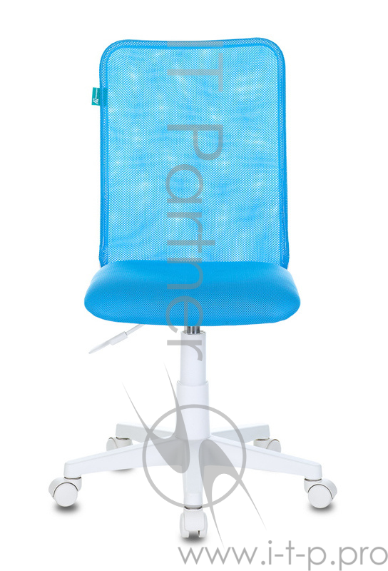 Кресло детское Бюрократ KD-9/WH/TW-55 голубой TW-31 TW-55 сетка/ткань (пластик белый)