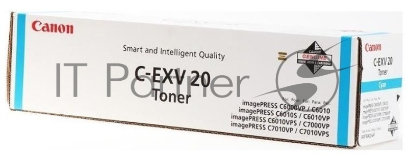 Тонер CANON C-EXV20 TONER CYAN тонер синий