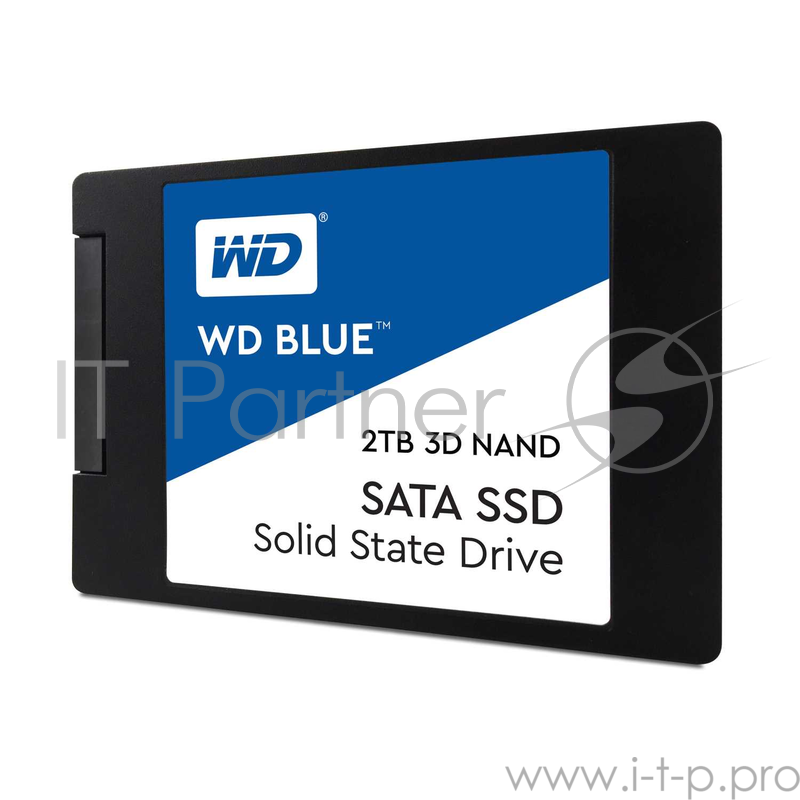 Накопитель твердотельный WD Твердотельный накопитель SSD WD Blue 3D NAND WDS400T2B0A 4ТБ 2,5 SATA-III (TLC)